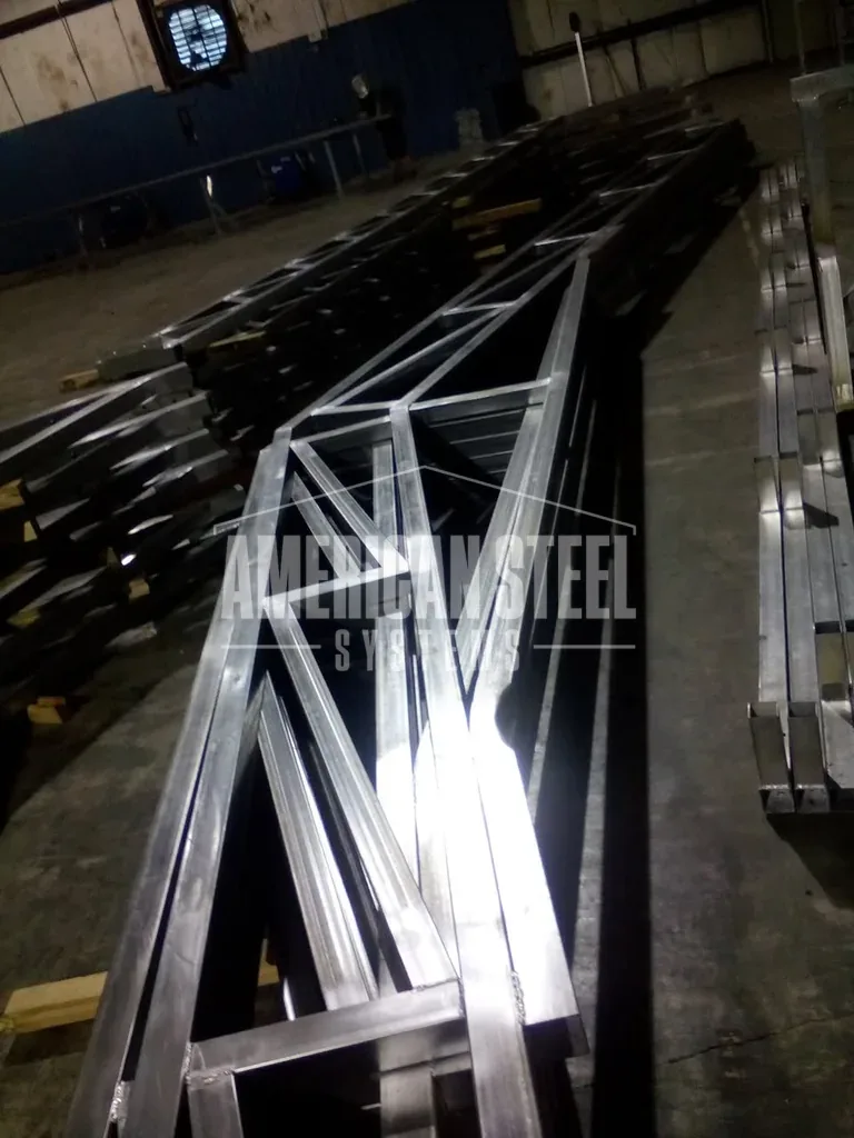 Steel Trusses Fabricated in our Shop