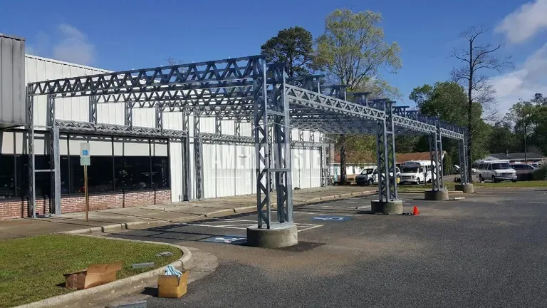 32′ × 73′ × 14′ Lean-To During Framing