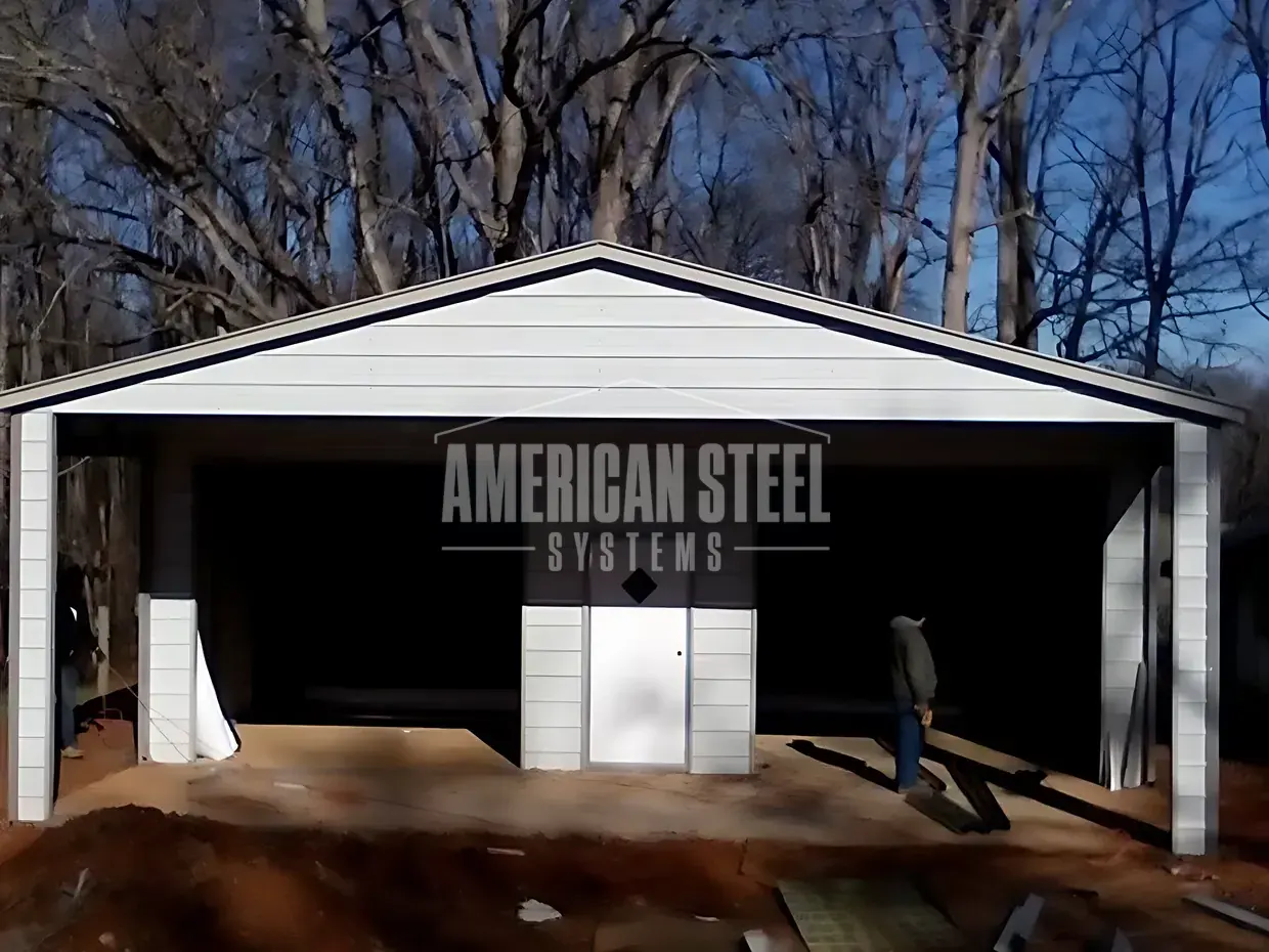 30′ × 61′ × 11′ Steel Building Combo